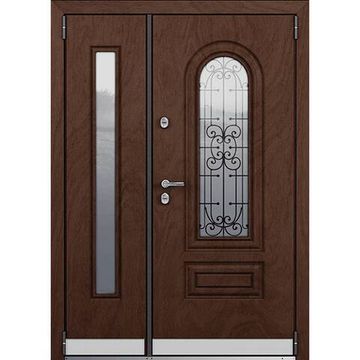 Входная двустворчатая дверь Snegir HOME PP Дуб коньяк SNG-2 Дуб коньяк SNG-2