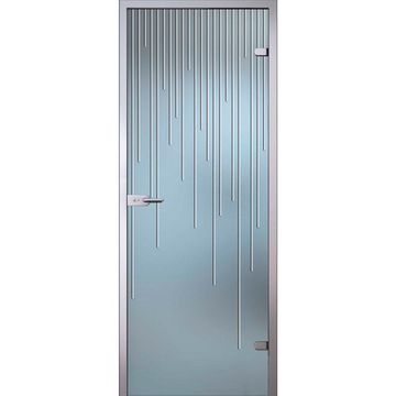 Межкомнатная стеклянная дверь АКМА Юлиана стекло беcцветное матовое