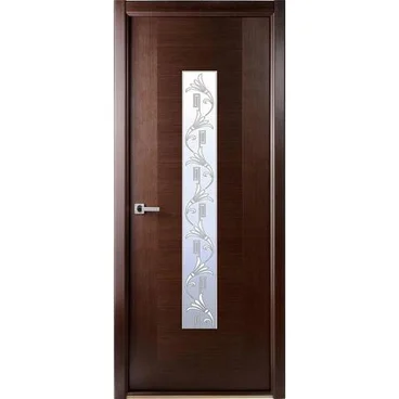 Межкомнатная дверь шпонированная Belwooddoors Классика Люкс венге остеклённая