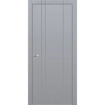 Межкомнатная дверь эмаль Ofram Линнея 12 серая глухая