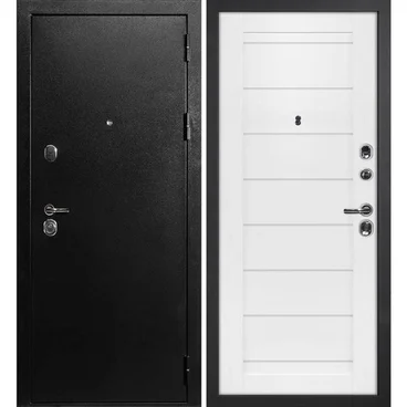 Входная дверь С-1 титан чёрный панель сборная