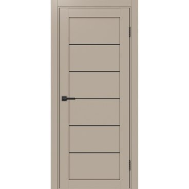 Межкомнатная дверь экошпон Турин 501АПП.1 мокко с молдингом