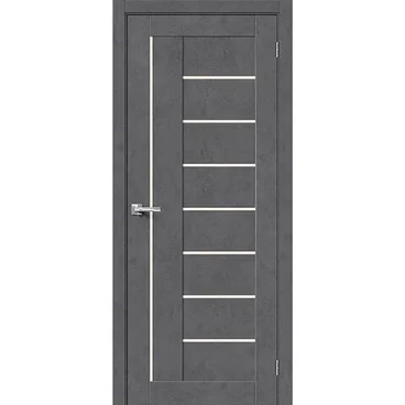 Межкомнатная дверь экошпон Bravo Порта-29 slate art остеклённая