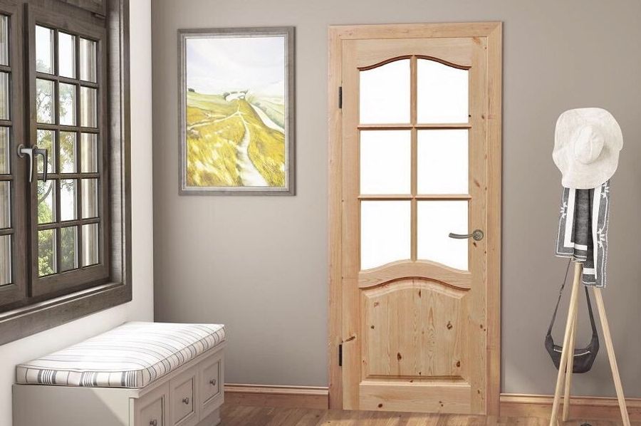 Новые двери под покраску из массива сосны