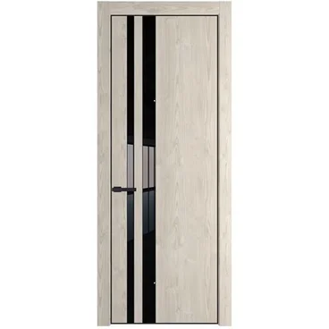 Межкомнатная дверь 20NA каштан светлый остеклённая