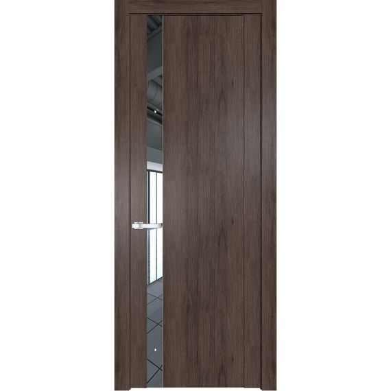 Межкомнатная дверь 1.2N дуб тобакко остеклённая