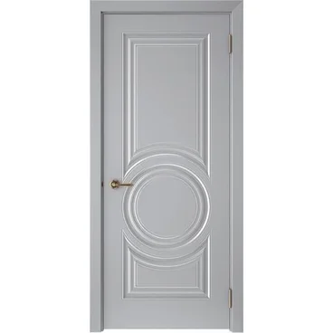 Межкомнатная дверь эмаль Текона Смальта 45 серая глухая