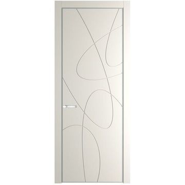 Межкомнатная дверь 6PA перламутр белый глухая