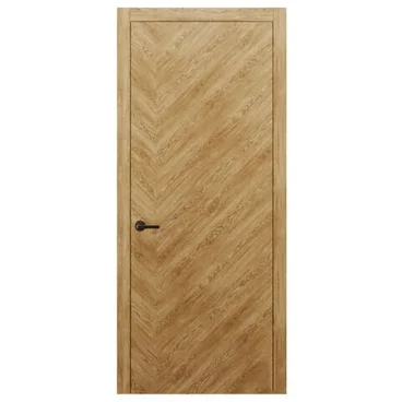 Межкомнатная дверь массив дуба Alvero Флэт-IХ дуб натуральный глухая