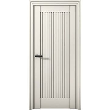 Межкомнатная дверь Никель 1 магнолия глухая