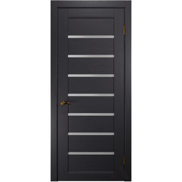 Межкомнатная дверь массив дуба Alvero Адель 2 арабика остеклённая