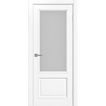 Межкомнатная дверь Тоскана багет 640.21 белый снежный со стеклом