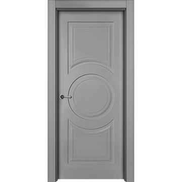 Межкомнатная дверь эмаль Метро серая глухая
