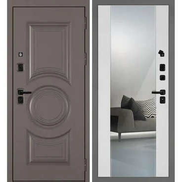 Входная дверь Плаза-177 панель зеркало