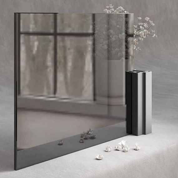 Межкомнатная алюминиевая дверь Loft-S 6 стекло прозрачное бесцветное