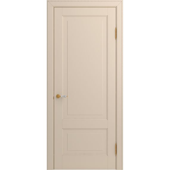 Межкомнатная дверь массив бука Viporte Бьелла ваниль глухая
