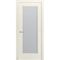 Межкомнатная дверь эмаль Версаль-Ф молочно-белая RAL 9010 со стеклом