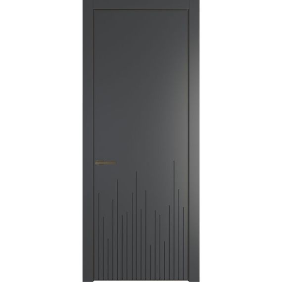 Межкомнатная дверь 7PA графит глухая
