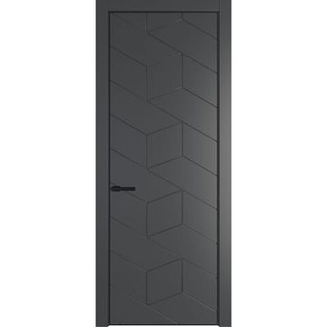 Межкомнатная дверь 9PA графит глухая