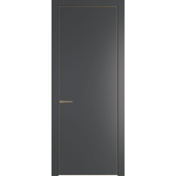 Межкомнатная дверь 1PA графит глухая