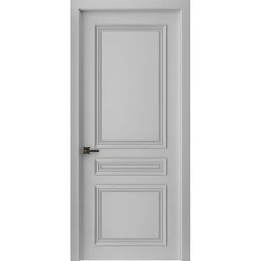 Межкомнатная дверь эмаль Бремен 3 галечный серый глухая