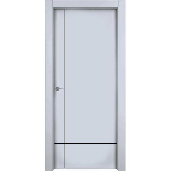 Межкомнатная дверь эмаль 1001 M3 RAL 7047 глухая