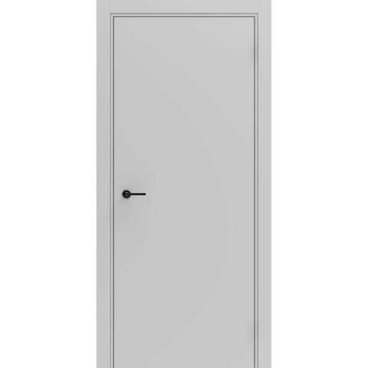 Межкомнатная дверь Porta ПТА-50B серая Shellac Grey чёрный лампас глухая