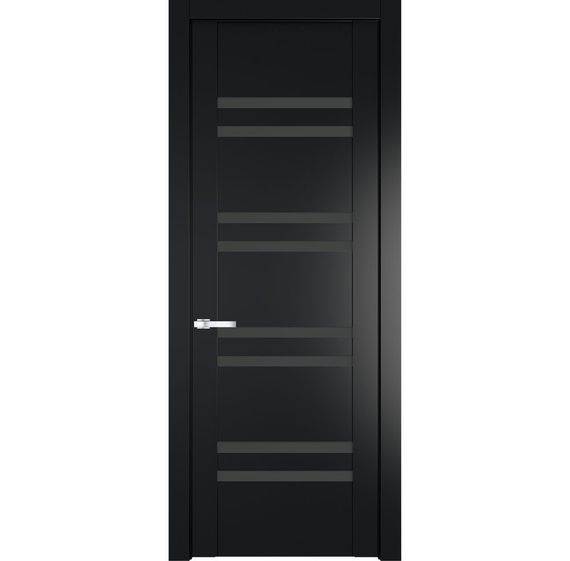 Межкомнатная дверь 1.6P блэк остеклённая