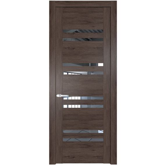 Межкомнатная дверь 1.6N дуб тобакко остеклённая