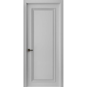 Межкомнатная дверь эмаль Бремен 1 галечный серый глухая