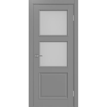 Межкомнатная дверь Тоскана багет 630.221 серый со стеклом