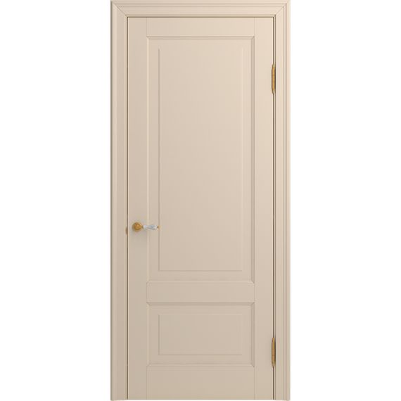 Межкомнатная дверь массив бука Viporte Бьелла ваниль глухая