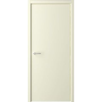 Межкомнатная дверь эмаль Геометрия 1 слоновая кость глухая
