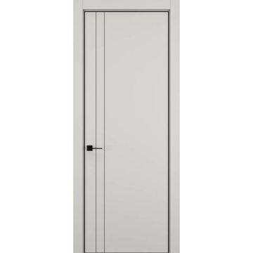 Межкомнатная дверь керамик MN 4 слоновая кость глухая