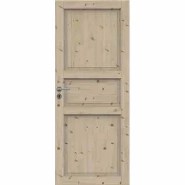 Финская дверь с четвертью массив сосны Традиция под покраску глухая