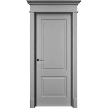 Межкомнатная дверь эмаль Нафта 2 серая глухая