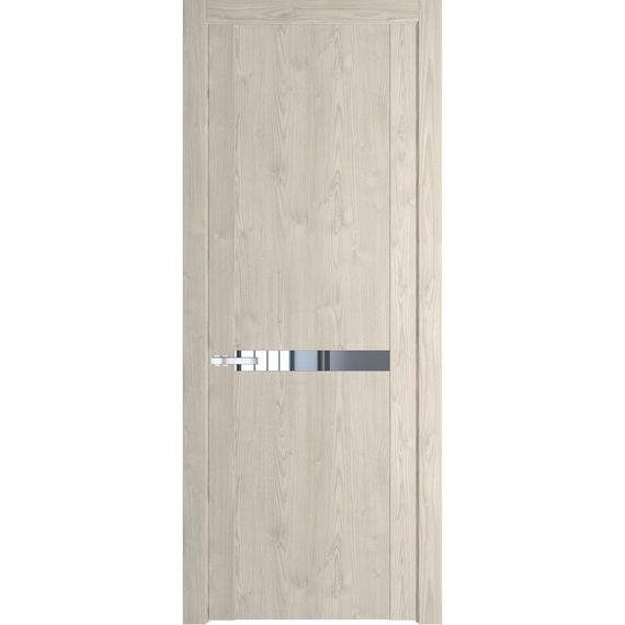 Межкомнатная дверь 1.4N каштан светлый остеклённая