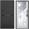Входная дверь Горизонт чёрный кварц панель зеркало Maxi манхеттен