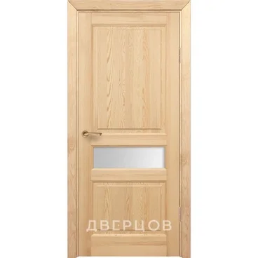 Межкомнатная дверь массив сосны Дверцов Болонья ПО-1/2 под покраску под остекление