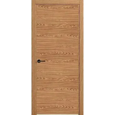 Межкомнатная дверь шпон Гладкая дуб натуральный глухая