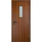 Дверь противопожарная деревянная ПВХ EI60 лесной орех со стеклом