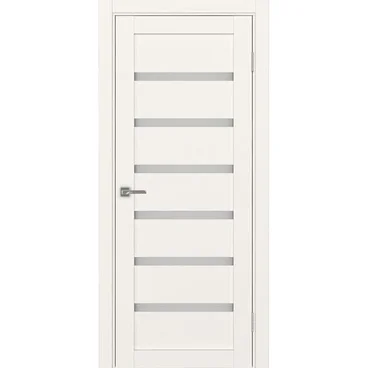 Межкомнатная дверь экошпон Турин 507.12 бежевый остеклённая