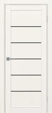 Межкомнатная дверь экошпон Турин 501АПП.1 бежевый с молдингом