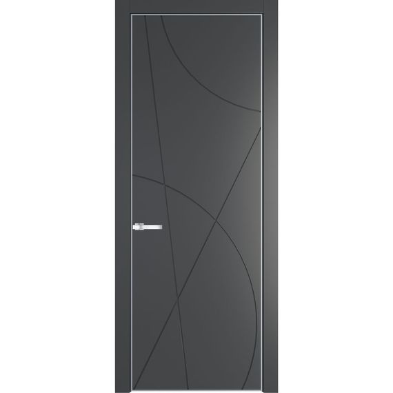 Межкомнатная дверь 4PA графит глухая