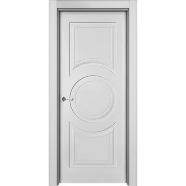 Межкомнатная дверь эмаль Ofram Метро белая глухая