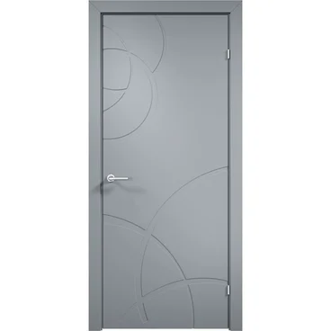 Межкомнатная дверь эмаль Дверцов Тиволи 3 RAL 7047 глухая