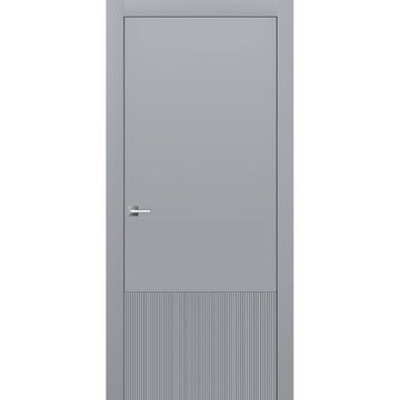 Межкомнатная дверь эмаль Ofram Линнея 10 серая глухая