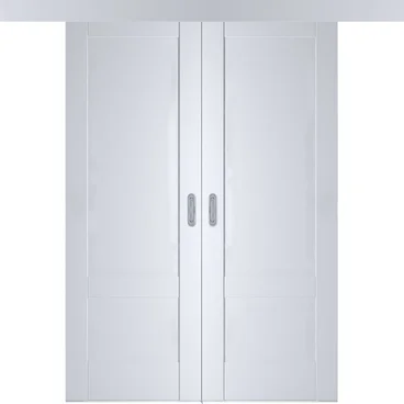 Раздвижная двустворчатая дверь Кобальт 28 магнолия глухая