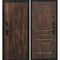 Входная дверь Лофт-1 дуб коньяк патина панель фрезерованная дуб корица