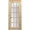 Межкомнатная дверь массив дуба без сучка Дверцов Кастро ПО-15 остеклённая